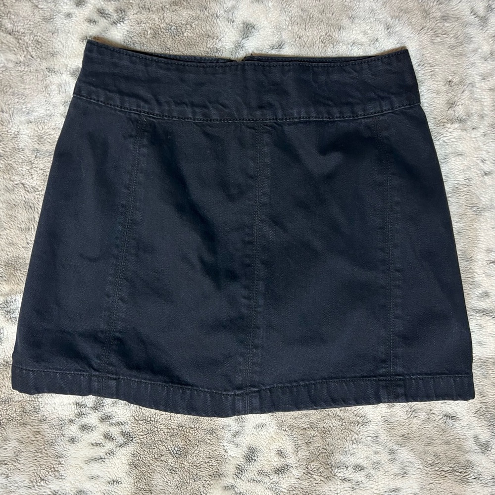 Free People Black Mini Skirt